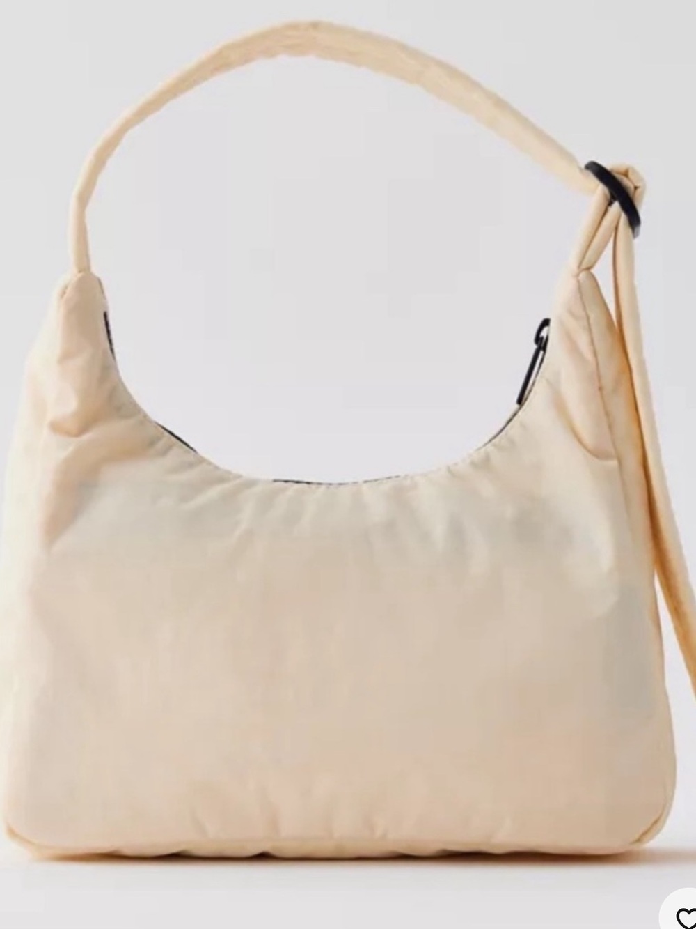 Baggu Ivory Mini Nylon Shoulder Bag